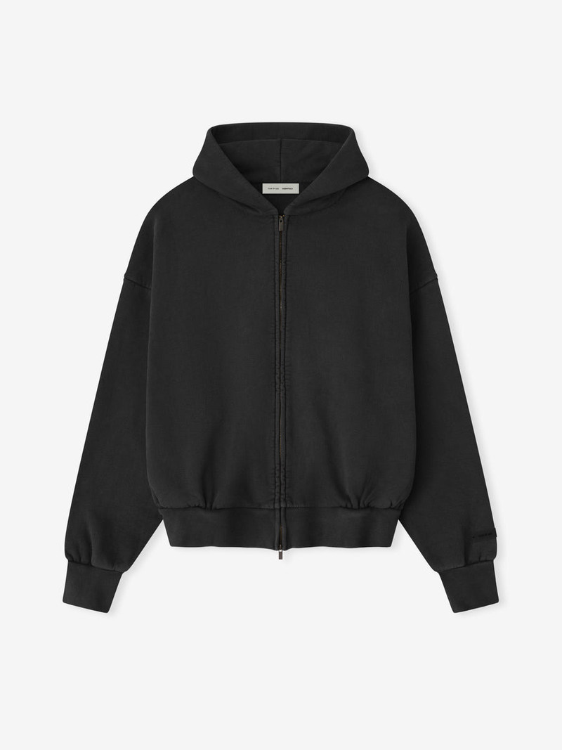 Embroidered Classic Full Zip Hoodie - 1