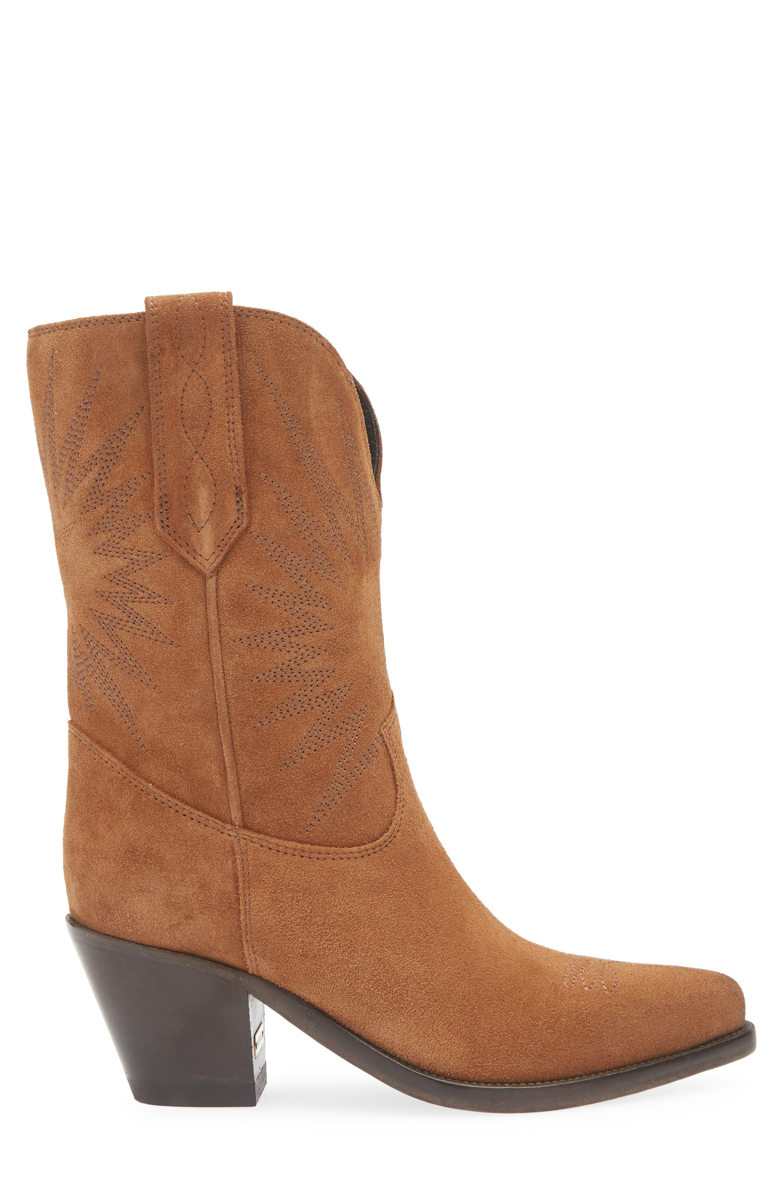 Golden Goose Wish Star Pointed Toe Western Boot in Tan at Nordstrom - 3
