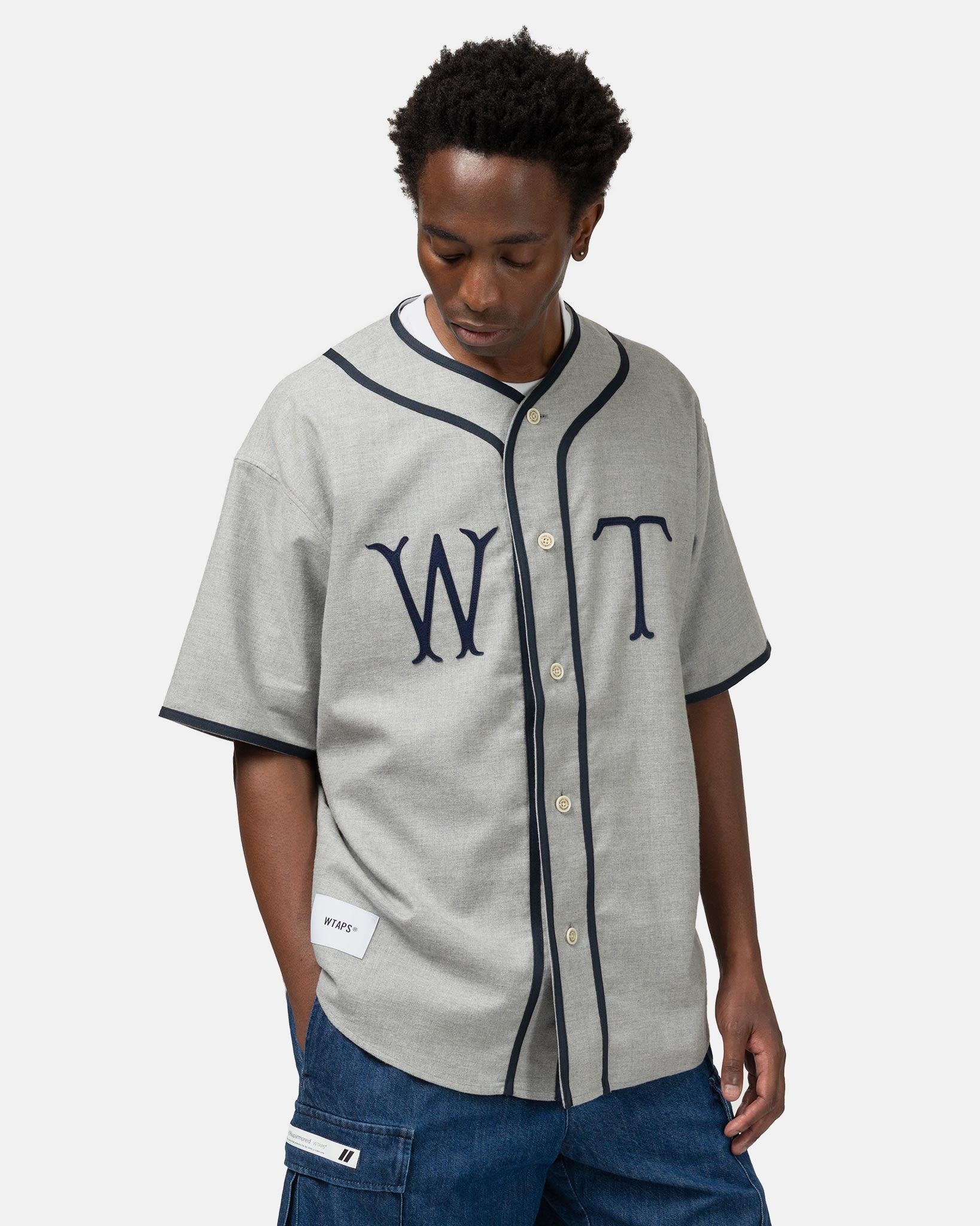 WTAPS League / SS / Cotton. Twill Gray | REVERSIBLE