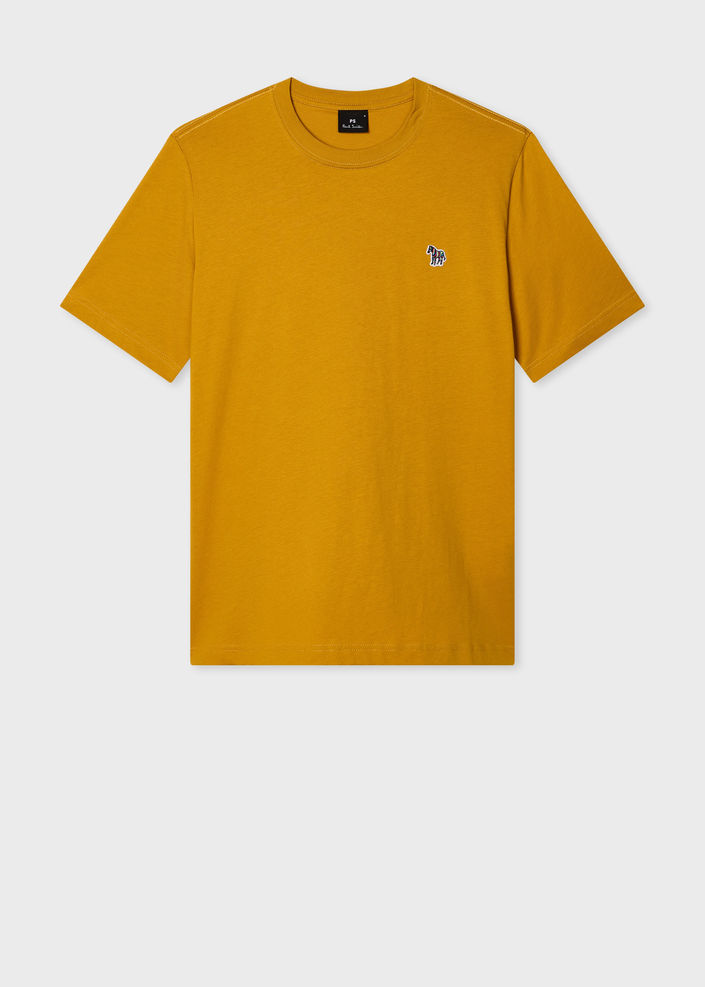 Mustard Organic Cotton Zebra Logo T-Shirt - 1