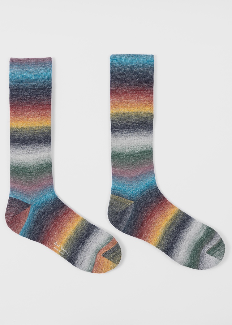 Ombre 'Signature Stripe' Socks - 2