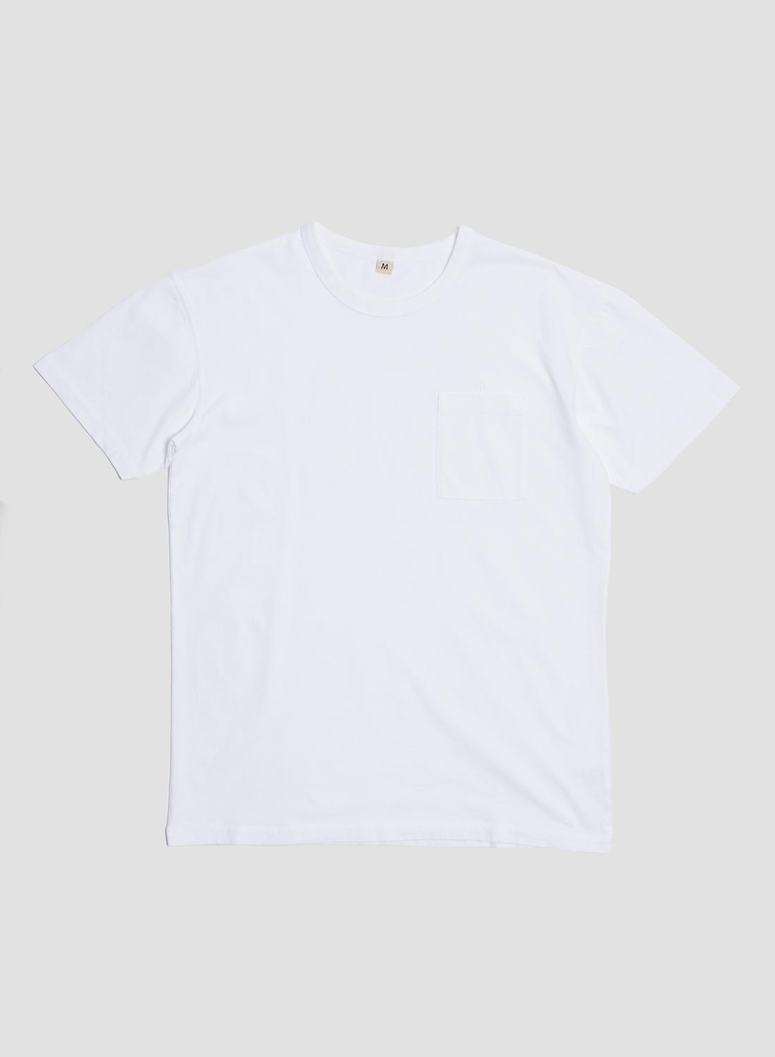 Classic Pocket Tee in White - 1