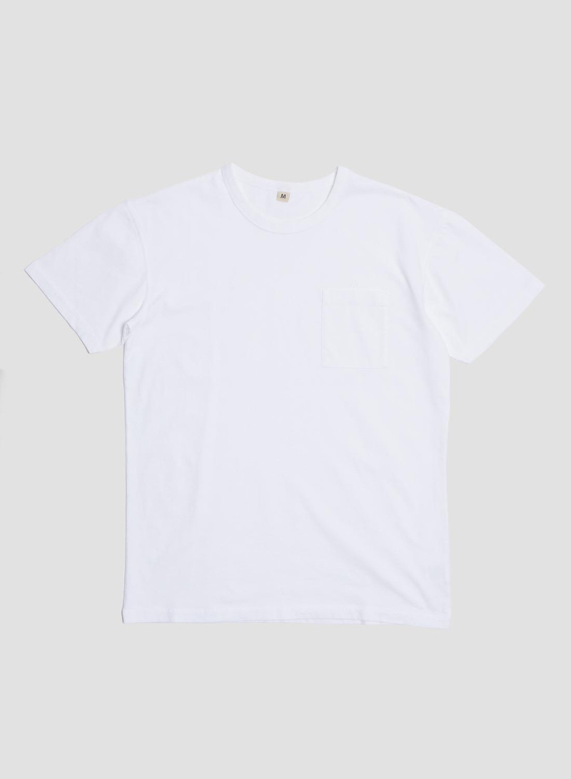 Classic Pocket Tee in White 1