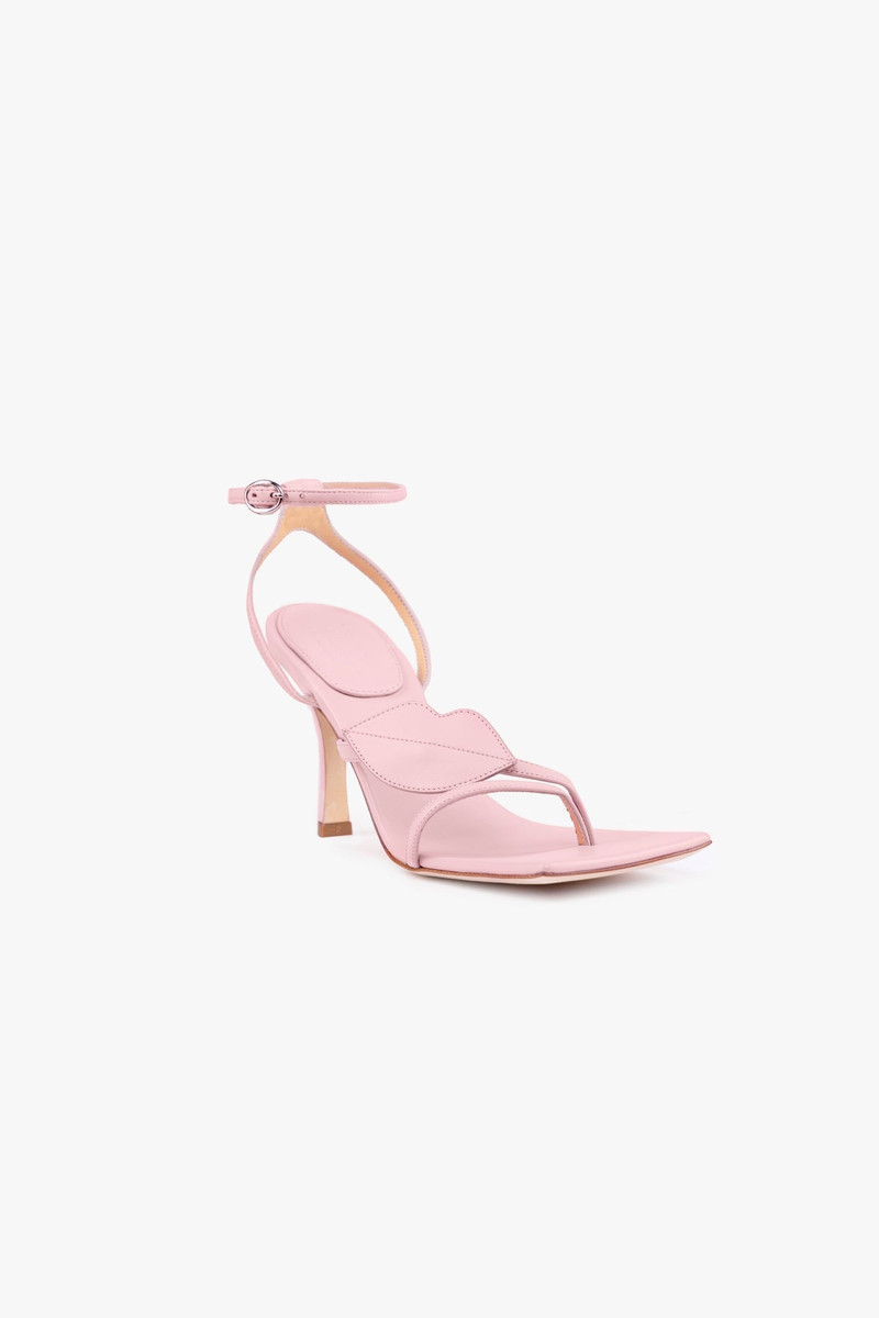 DELTA KISS HIGH HEEL SANDAL LIP APPLIQUÉ PALE PINK - EXCLUSIVE 5
