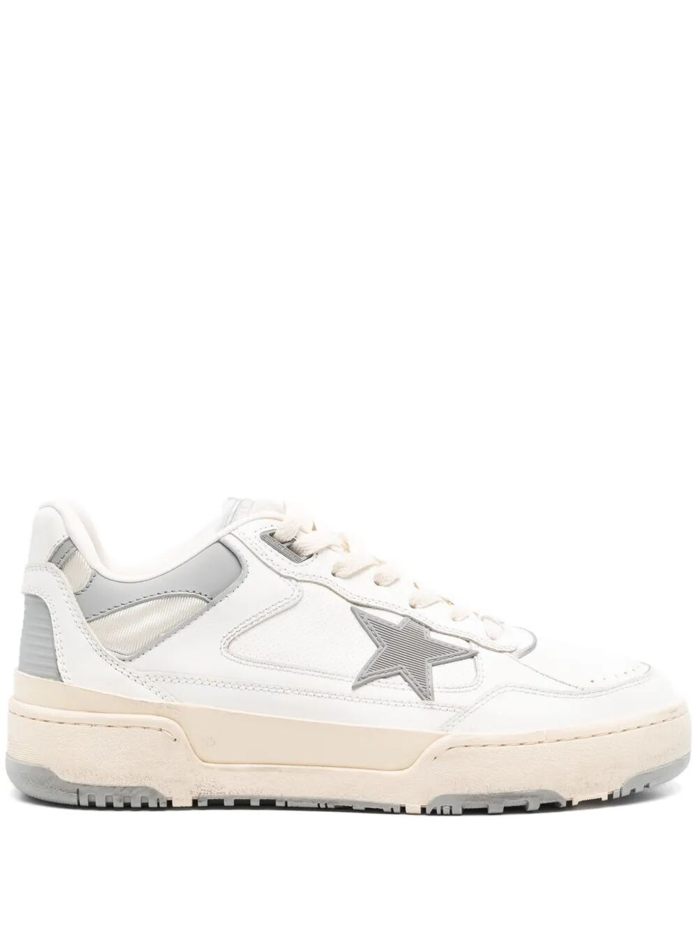 Golden Goose Men "Forty Two" Leather Upper Toe Heel And Spur Rubber Star Sneakers - 3