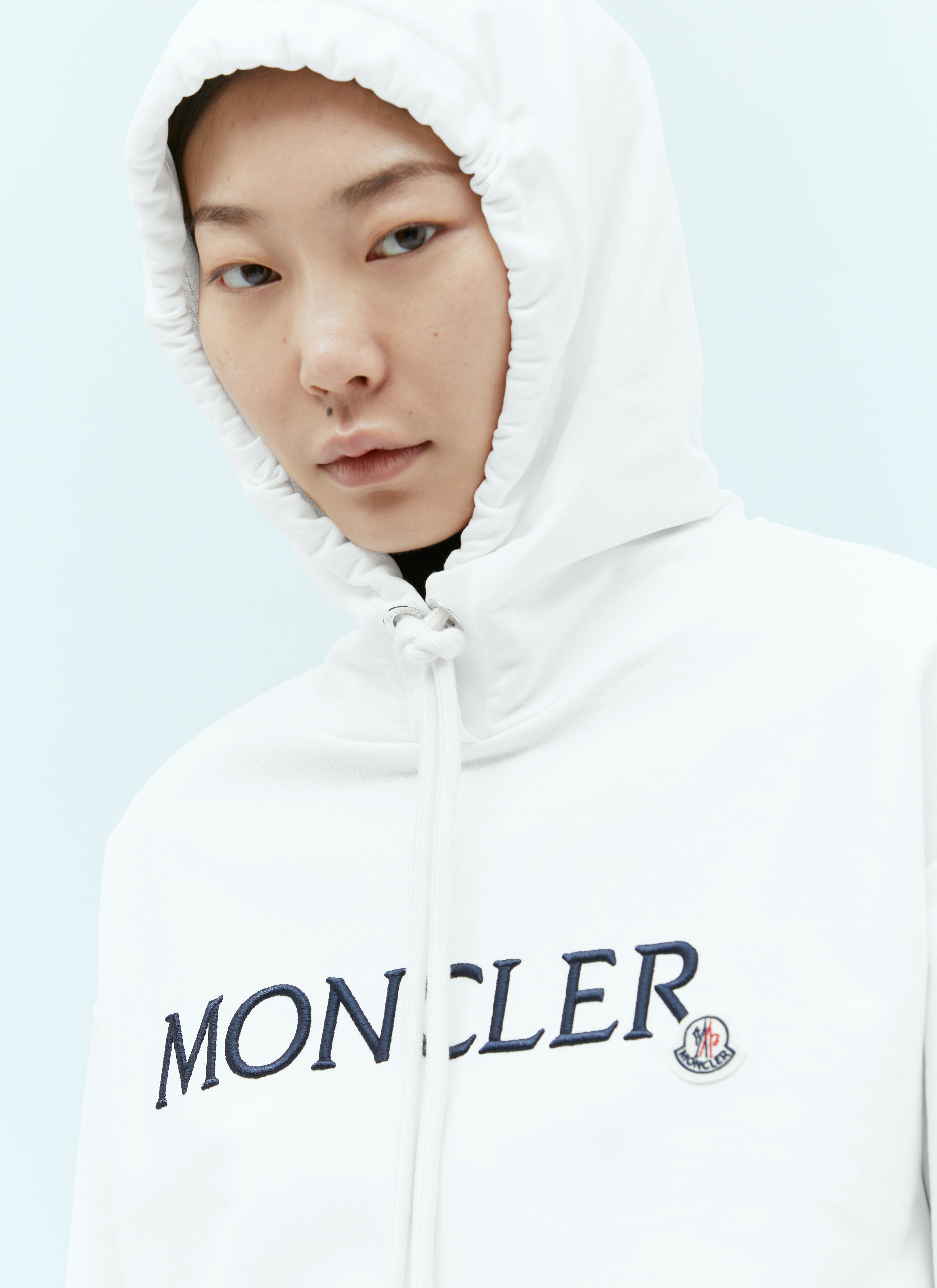 Logo Embroidery Hooded Sweatshirt - 2