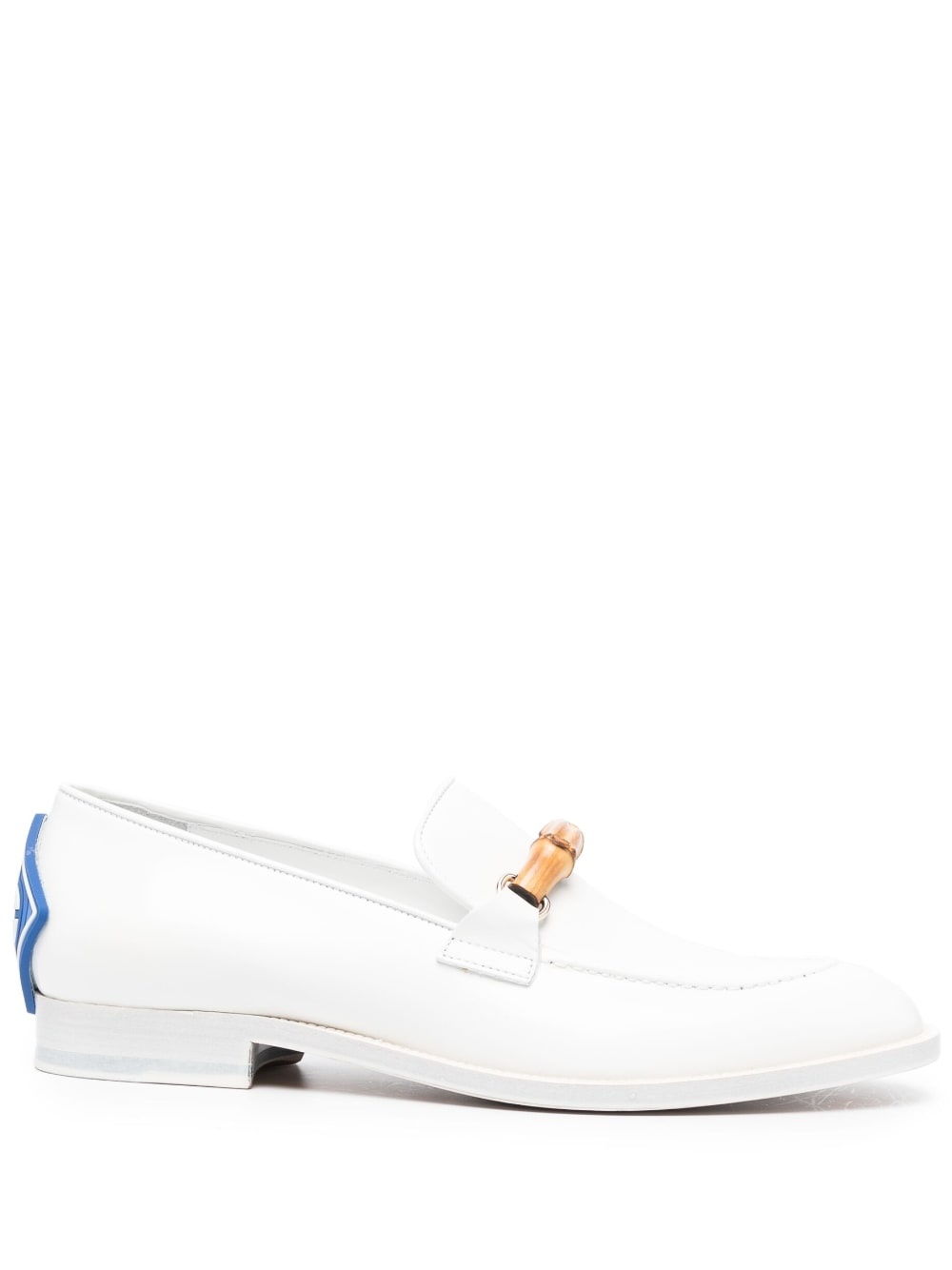 bamboo-detail leather loafers - 1