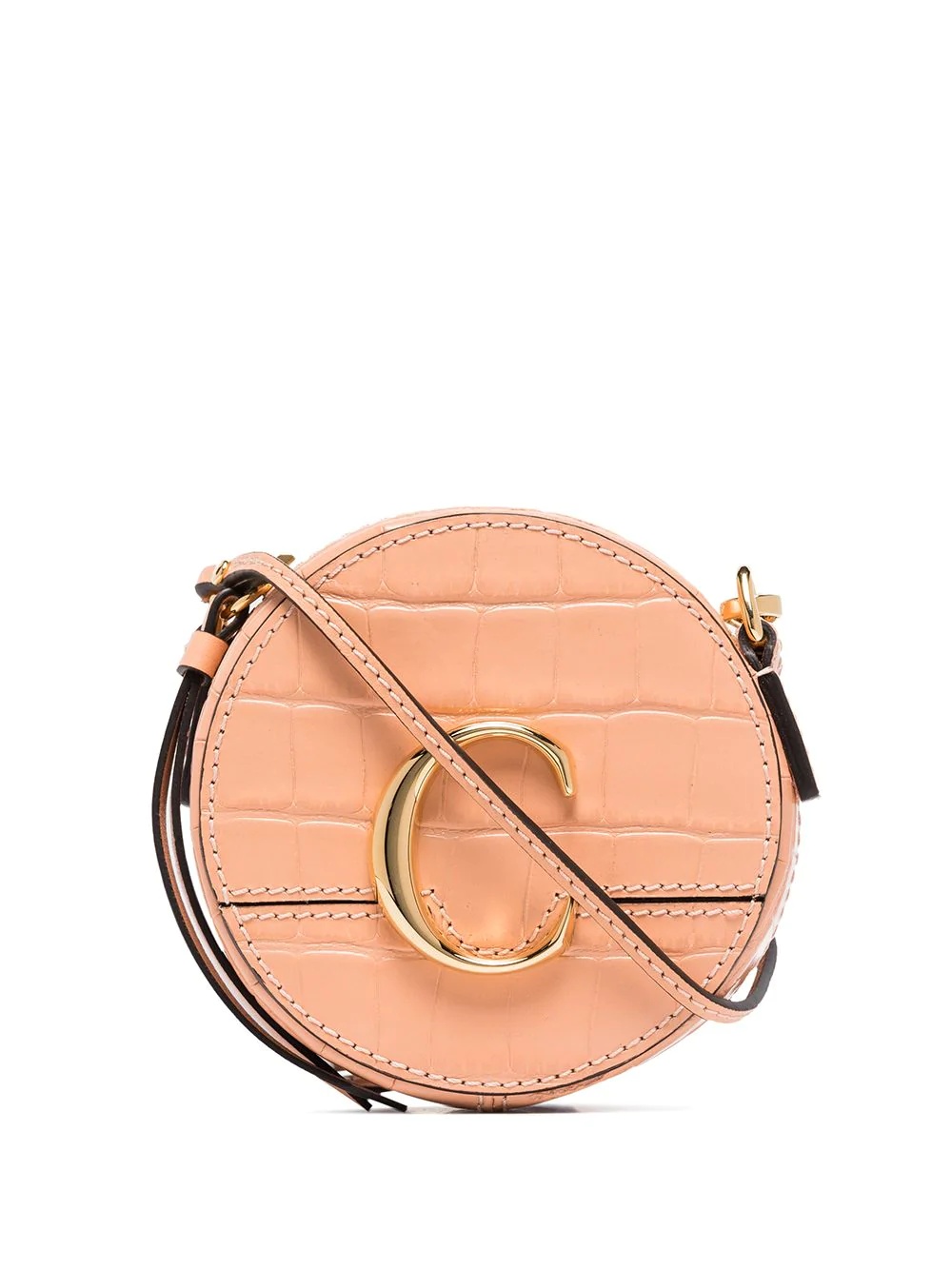 mini Chloé C round crossbody bag - 1