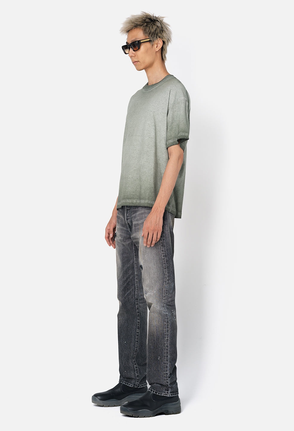 REVERSED CROPPED TEE - 4