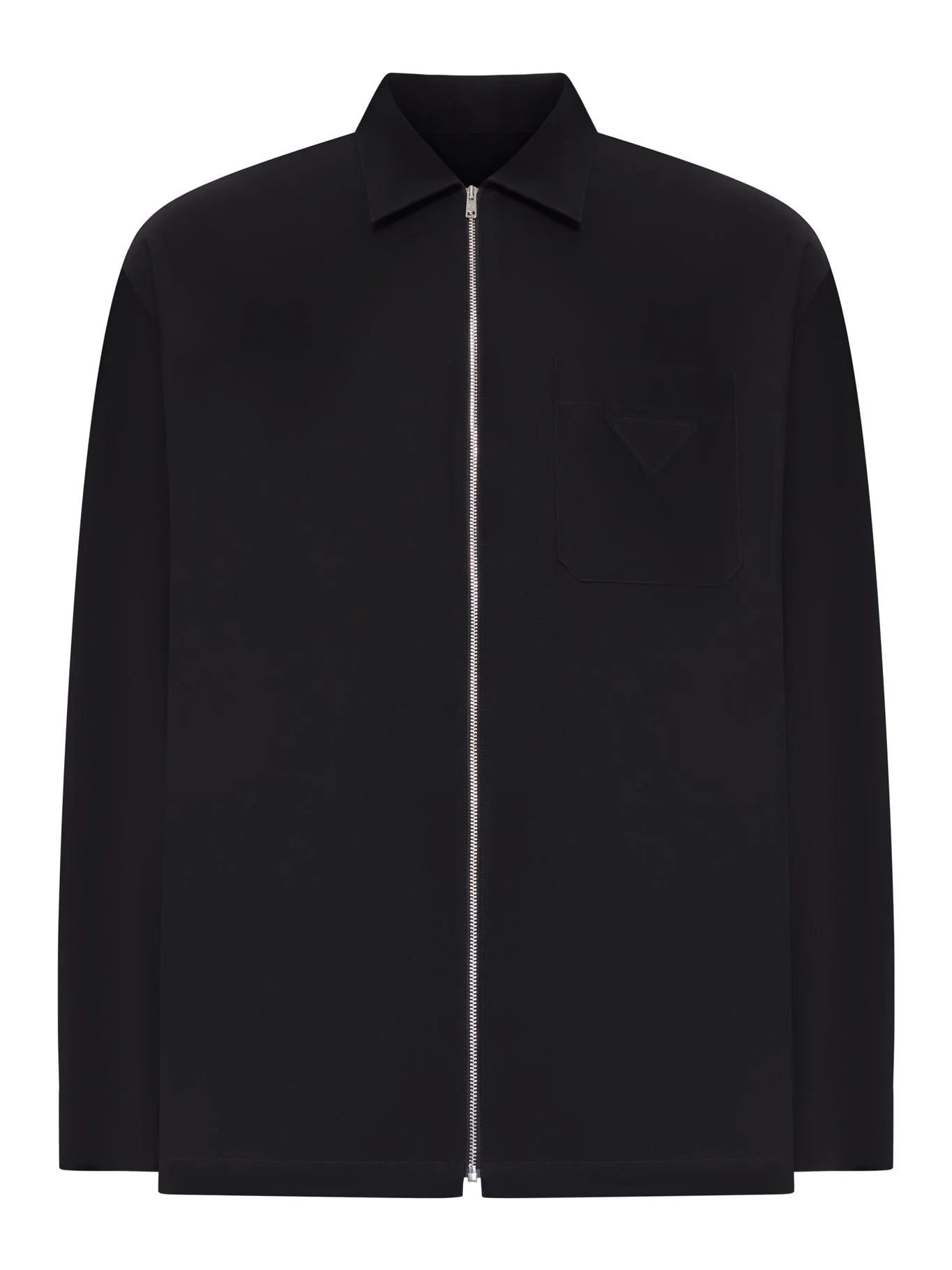 COTTON OVERSHIRT WITH ZIP - 1