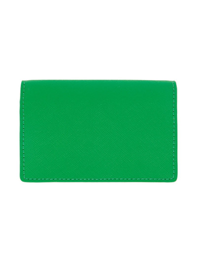 Vivienne Westwood Green Saffiano Business Card Holder outlook
