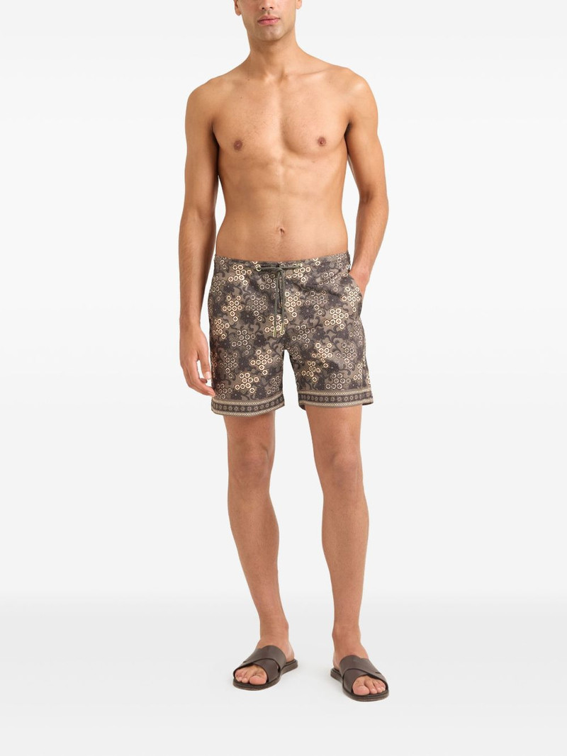 ORLEBAR BROWN Bulldog paisley-print drawstring swim shorts outlook
