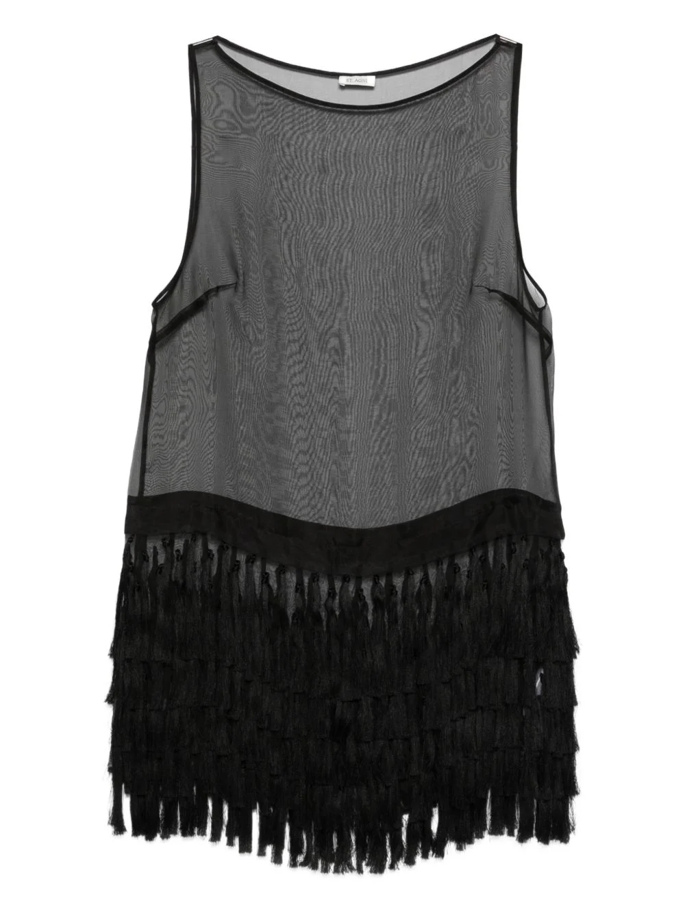 tassel-detail mini dress - 1