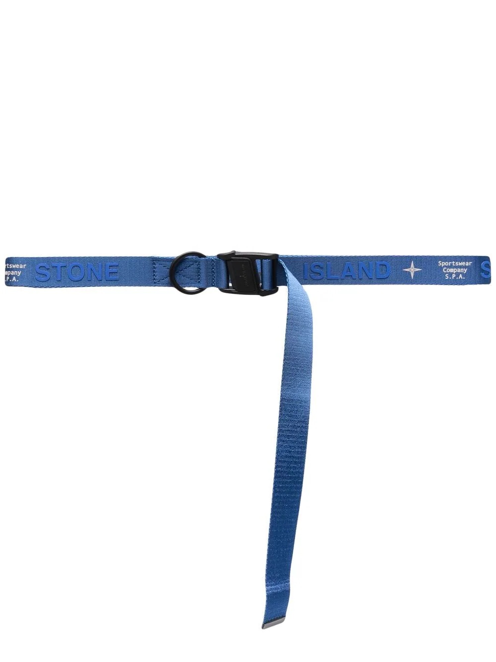 logo lettering buckle belt - 1