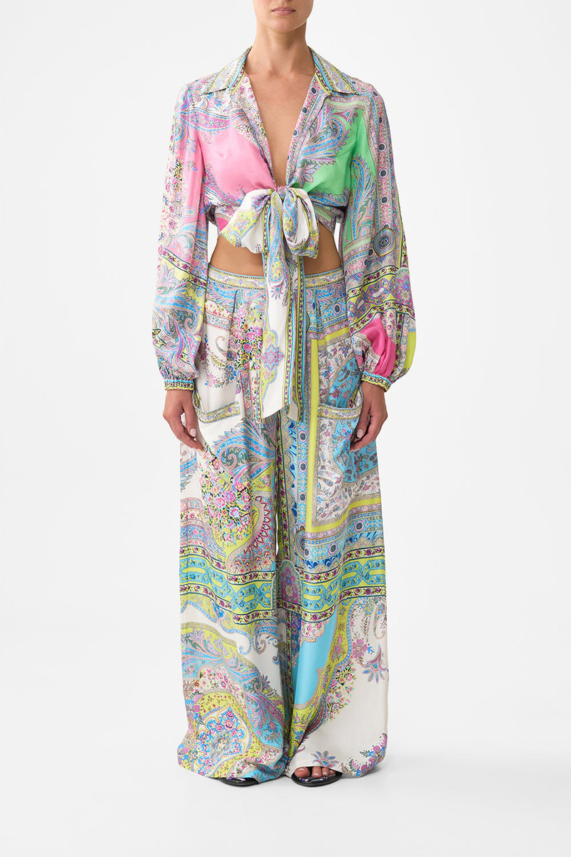 CAMILLA CROPPED WRAP SHIRT outlook