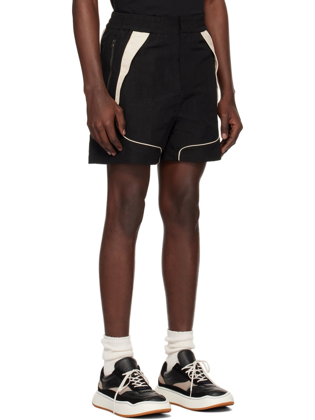Black Trim Shorts - 2