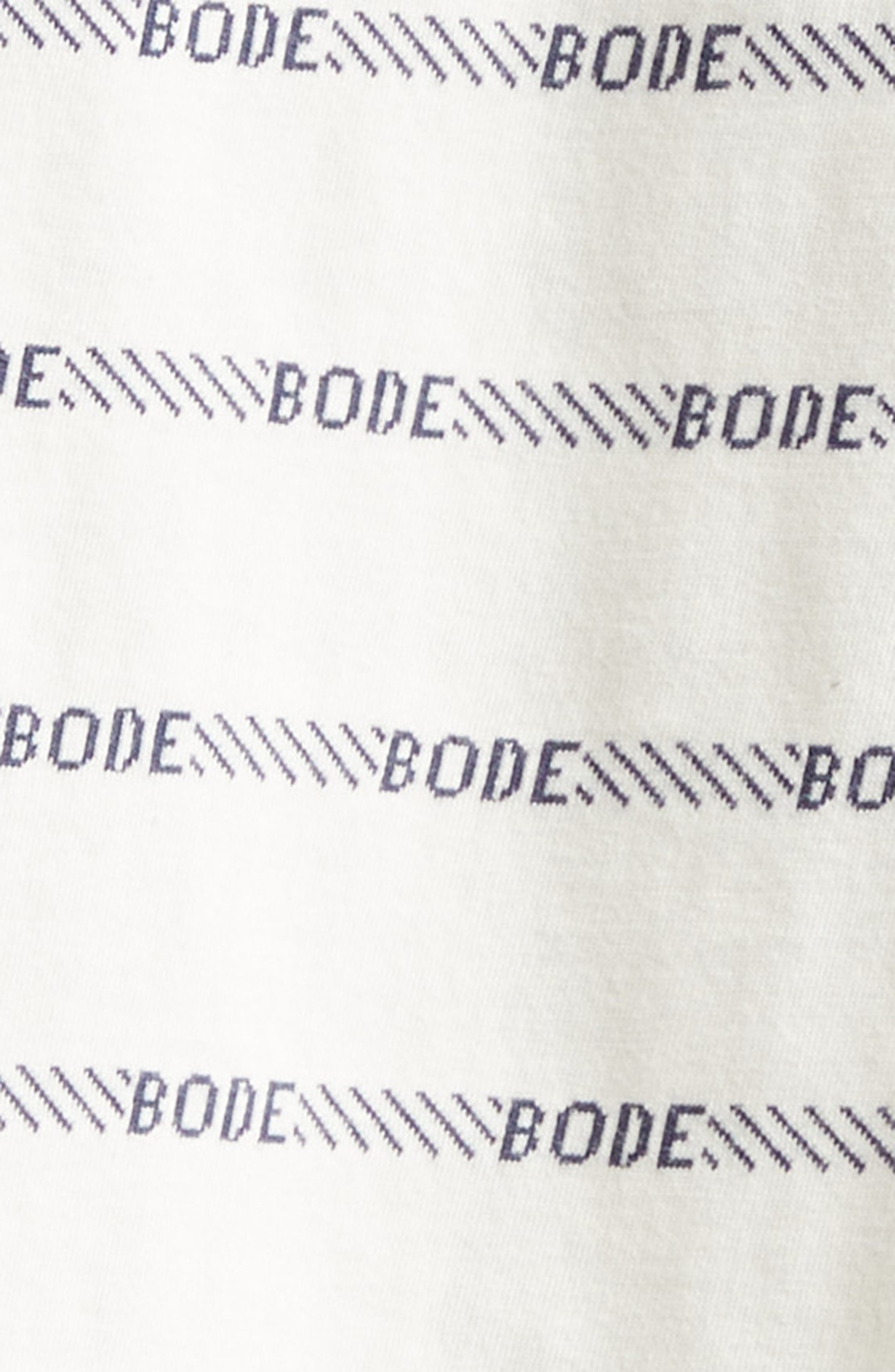 Bode Rec Jacquard Stripe Cotton Logo T-Shirt in White Multi at Nordstrom - 7