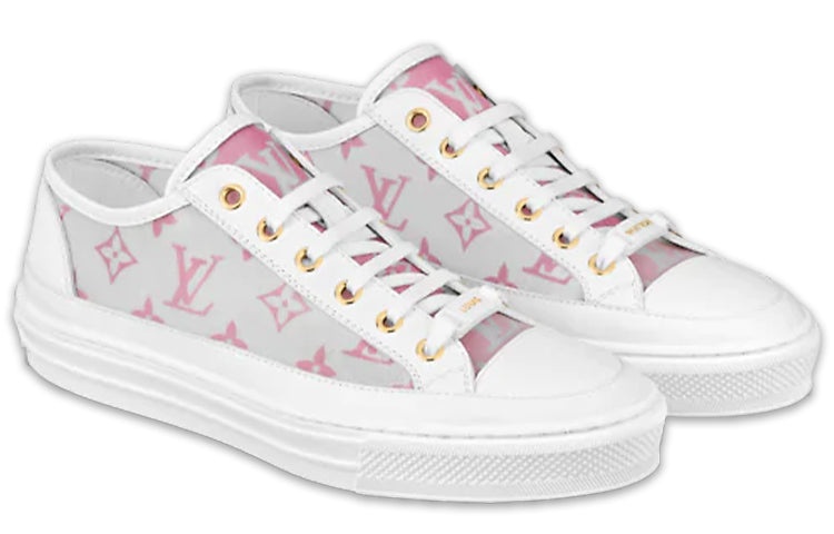 (WMNS) LOUIS VUITTON Stellar Sneakers 'White Grey Pink' 1A8NLD - 3