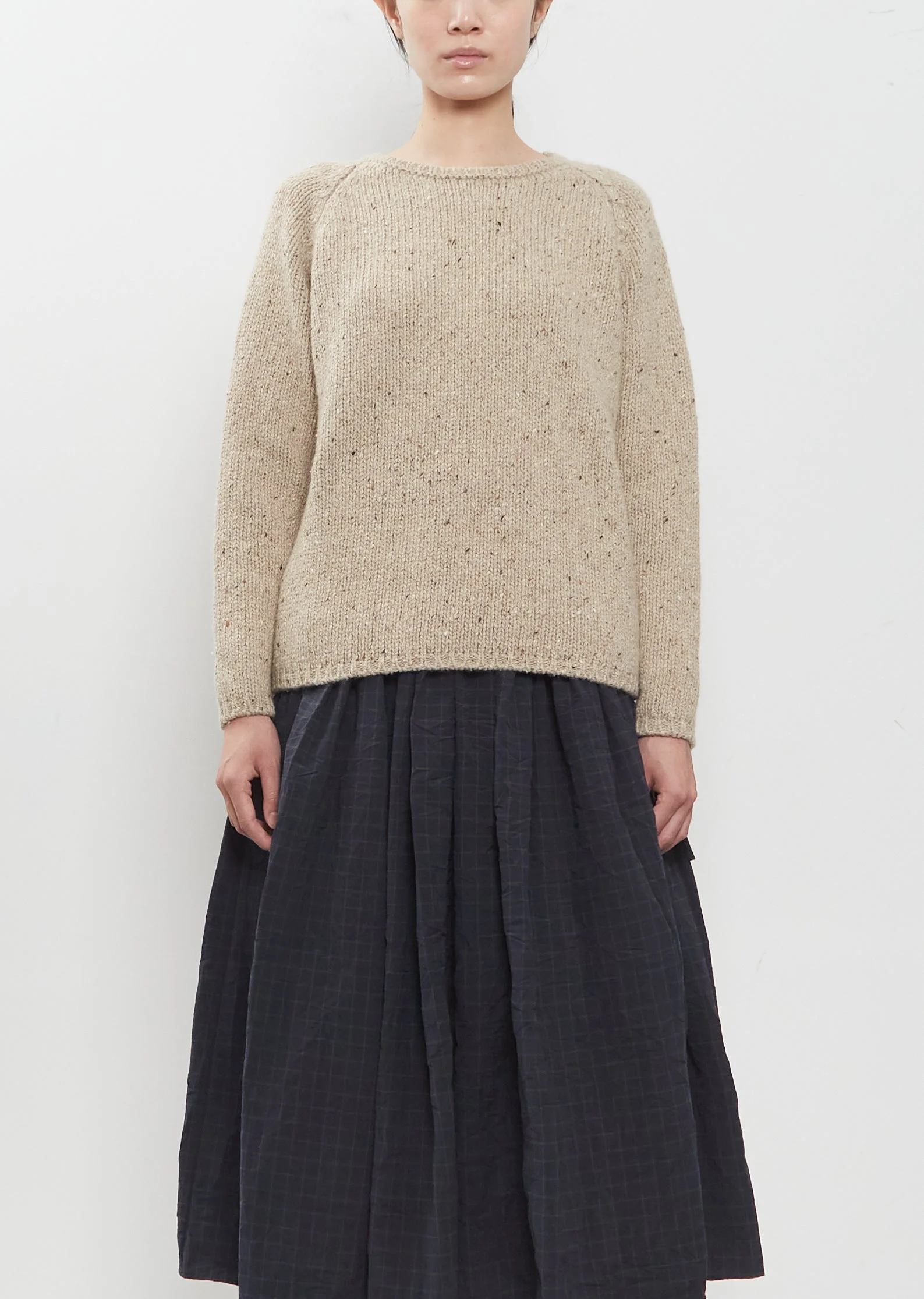 Tweed Cashmere Sweater - 1