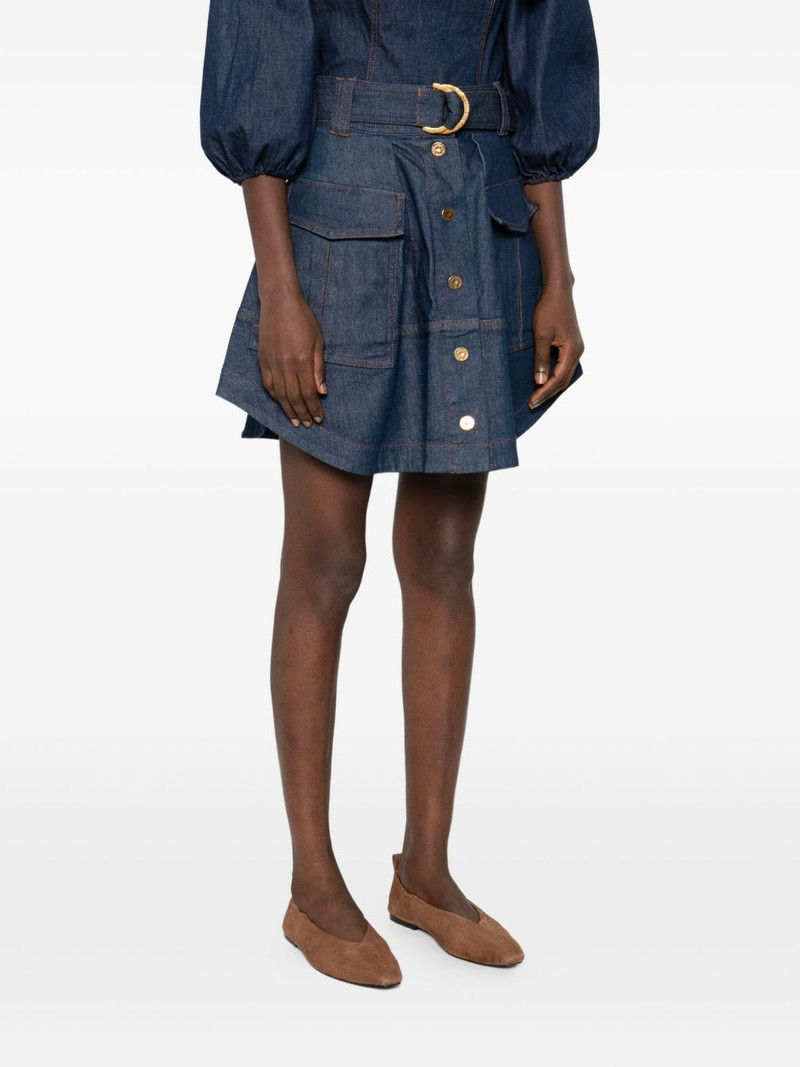 button-fastening cargo skirt 3