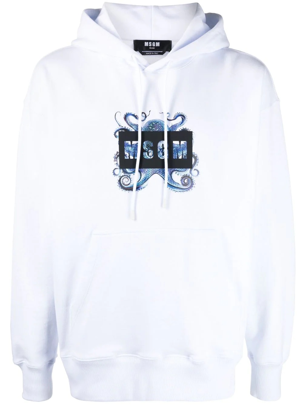 Octopus logo-print long-sleeve hoodie - 1