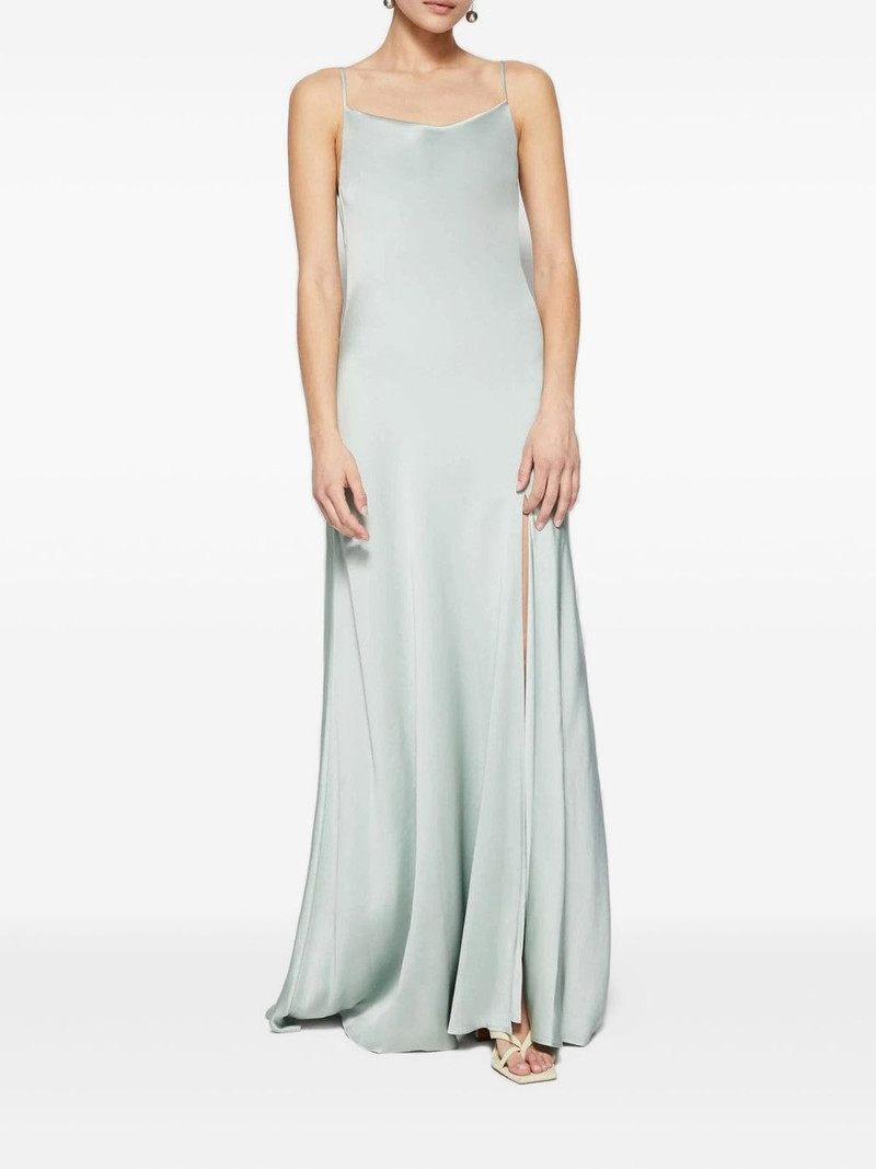 SIMKHAI Finley cowl-neck satin gown outlook
