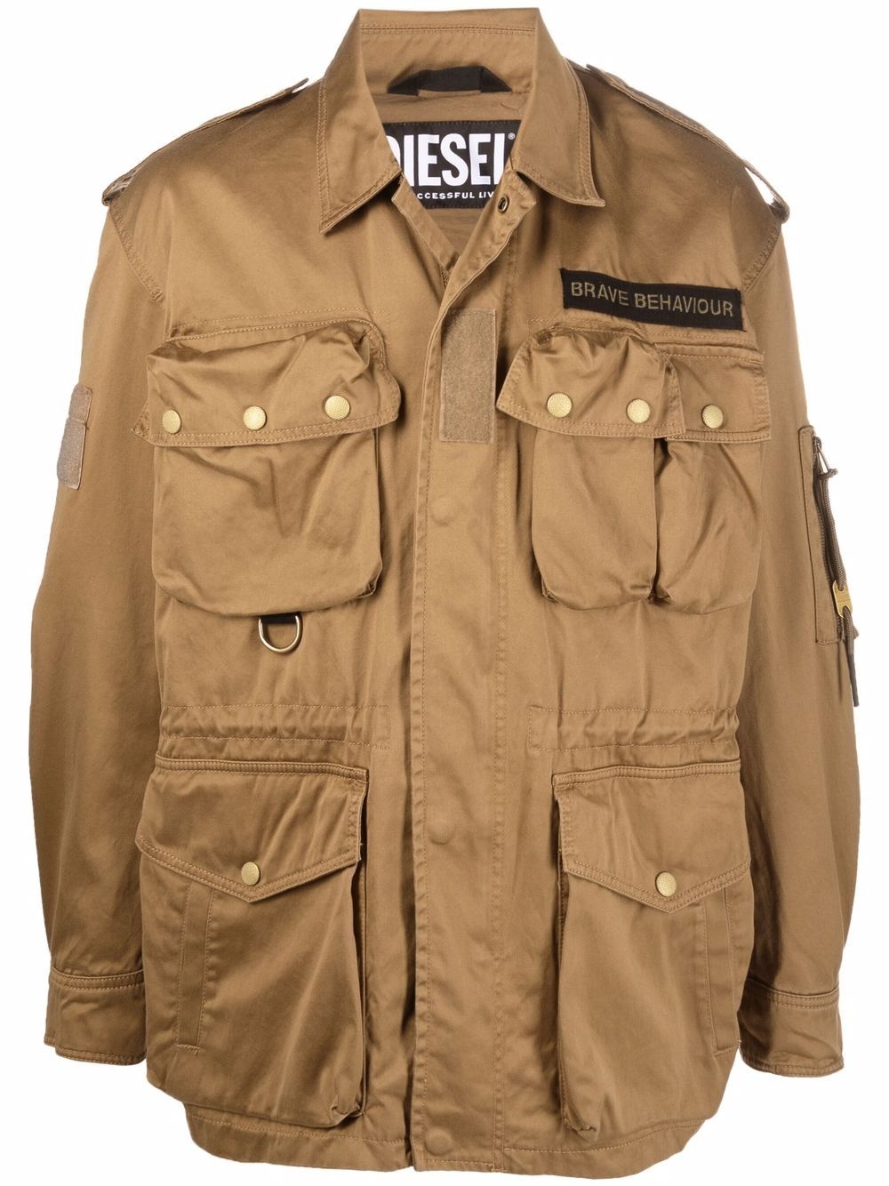 Green Label multi-pocket field jacket - 1