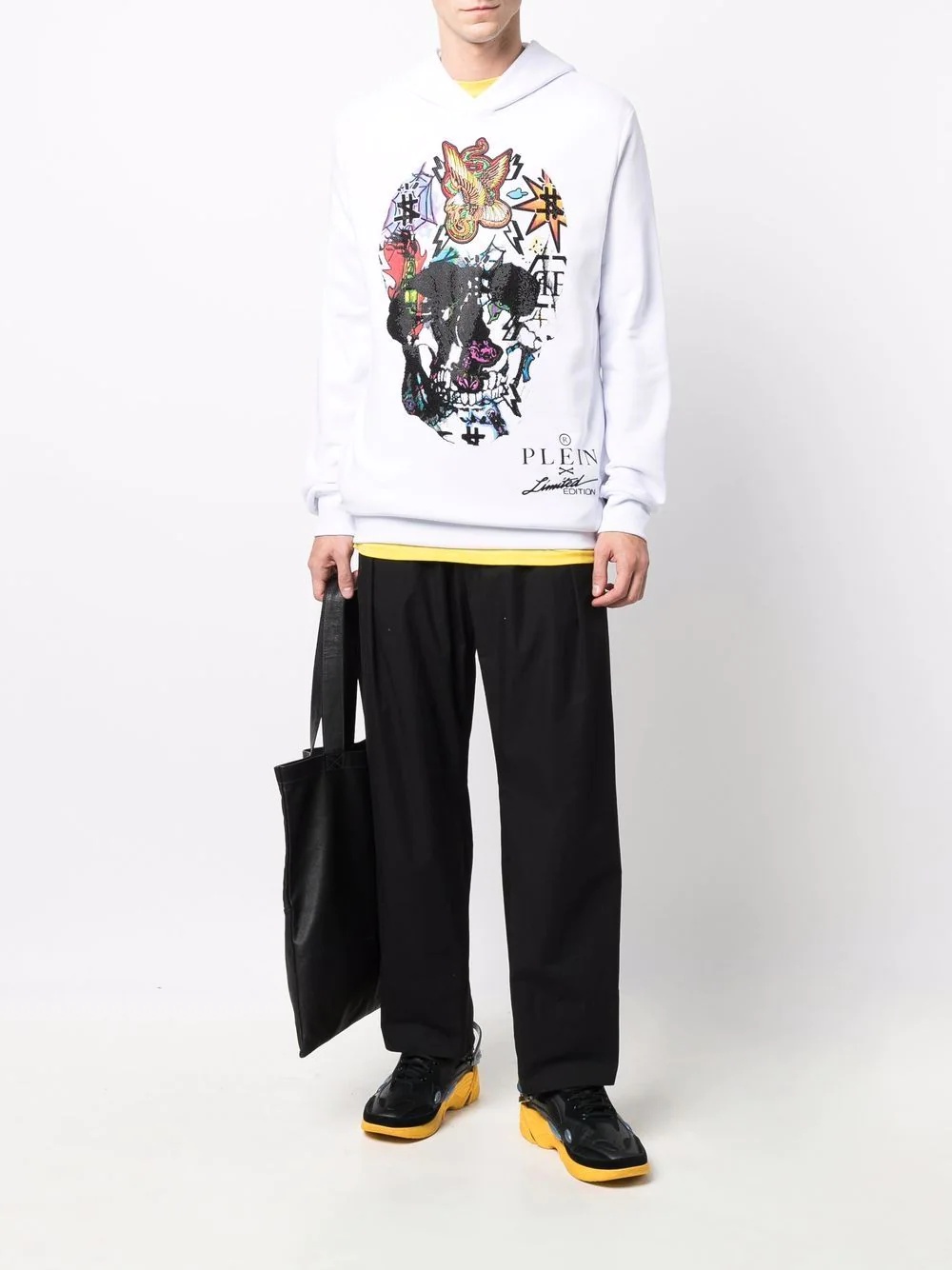 graphic-print long-sleeve hoodie - 3