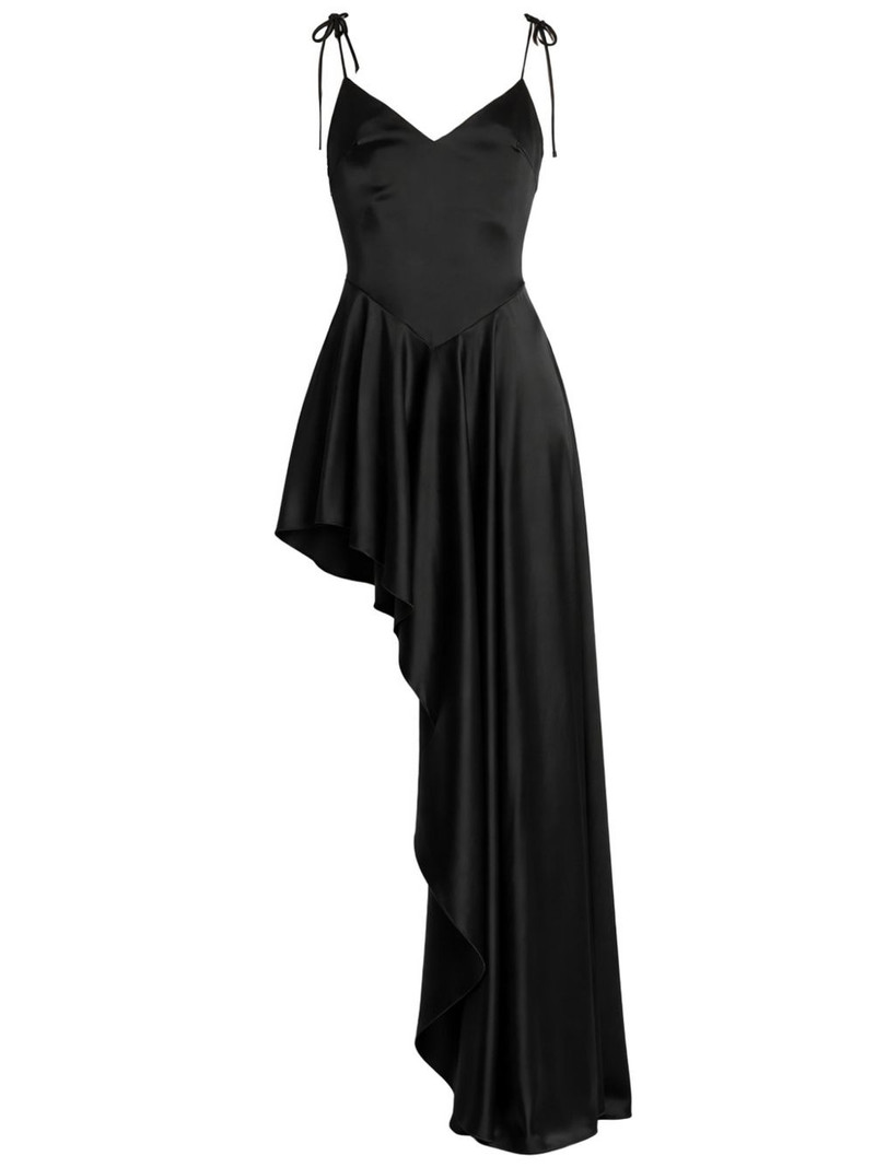 David Koma asymmetric ruffled dress outlook