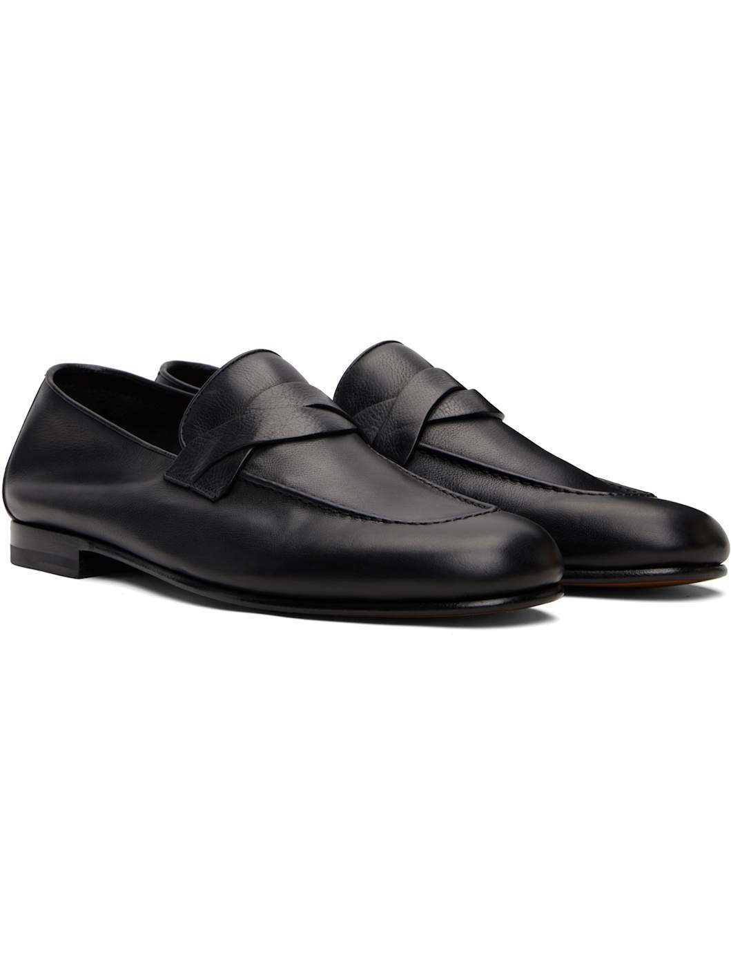 Black Gigi Twisted Band Loafers - 4