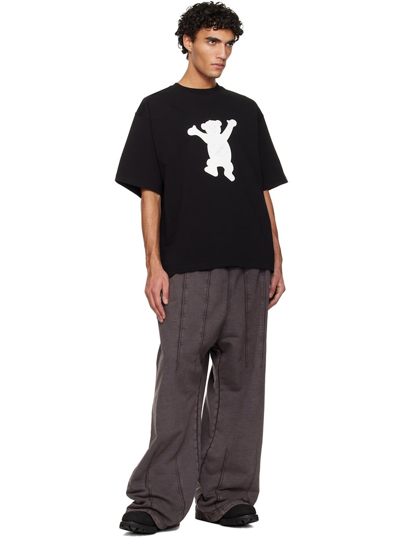 We11done Black Teddy Logo T-shirt outlook
