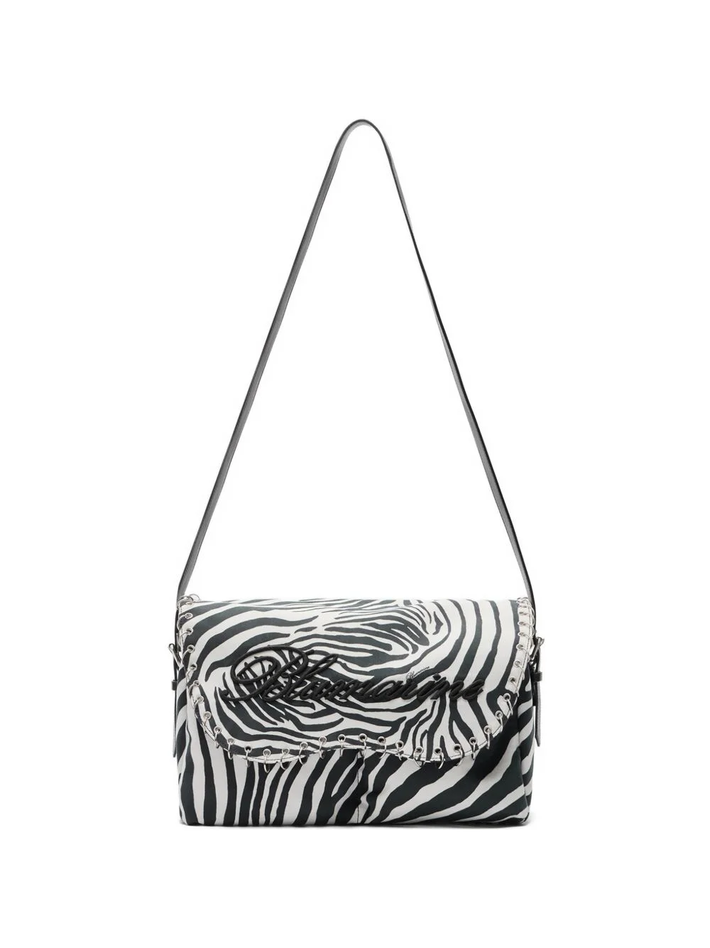 zebra-print shoulder bag - 1