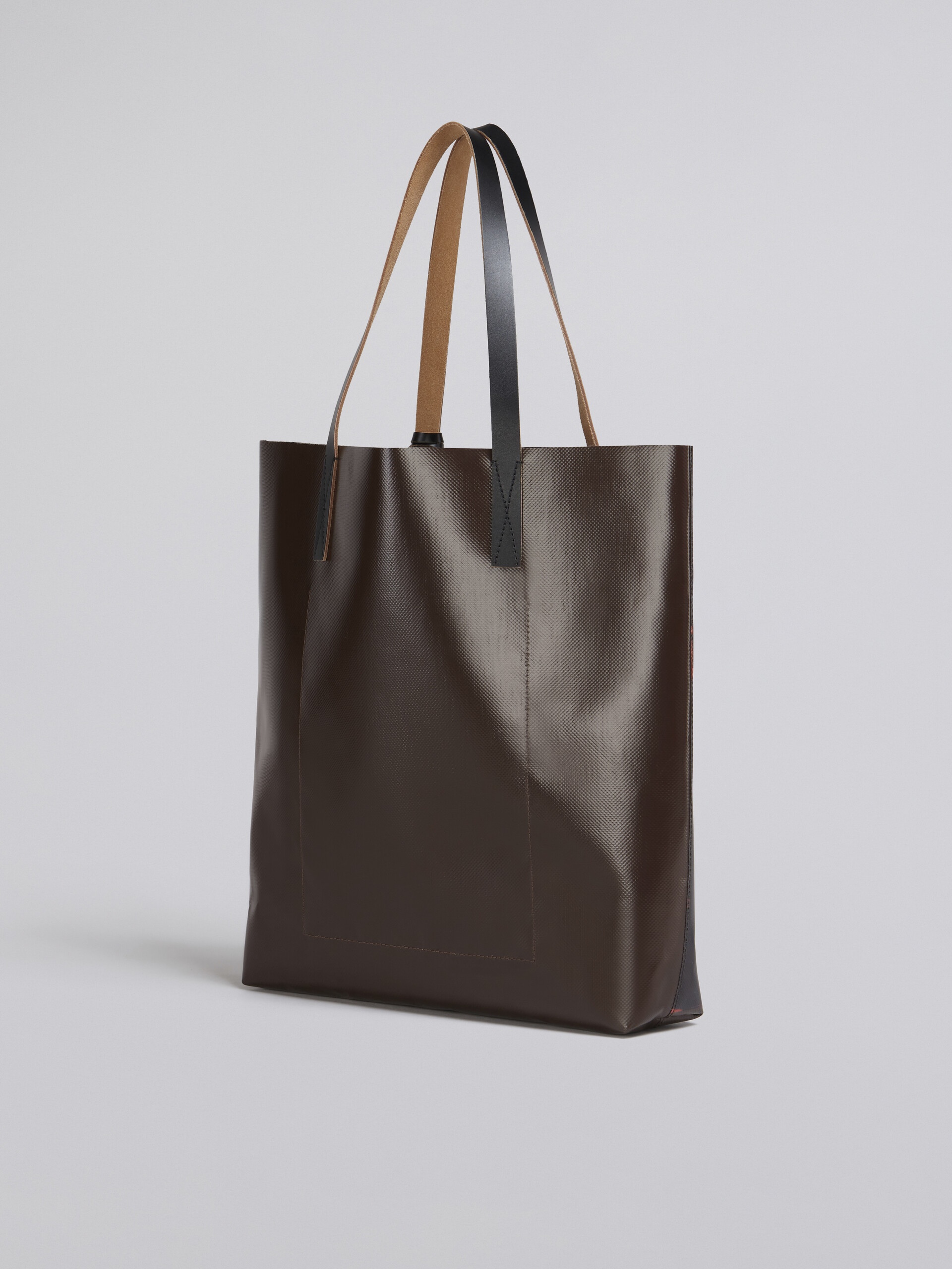 BLACK FADED ROSES PRINT PVC BAG - 3