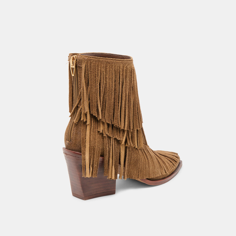 TOREY BOOTIES CHESTNUT SUEDE 3