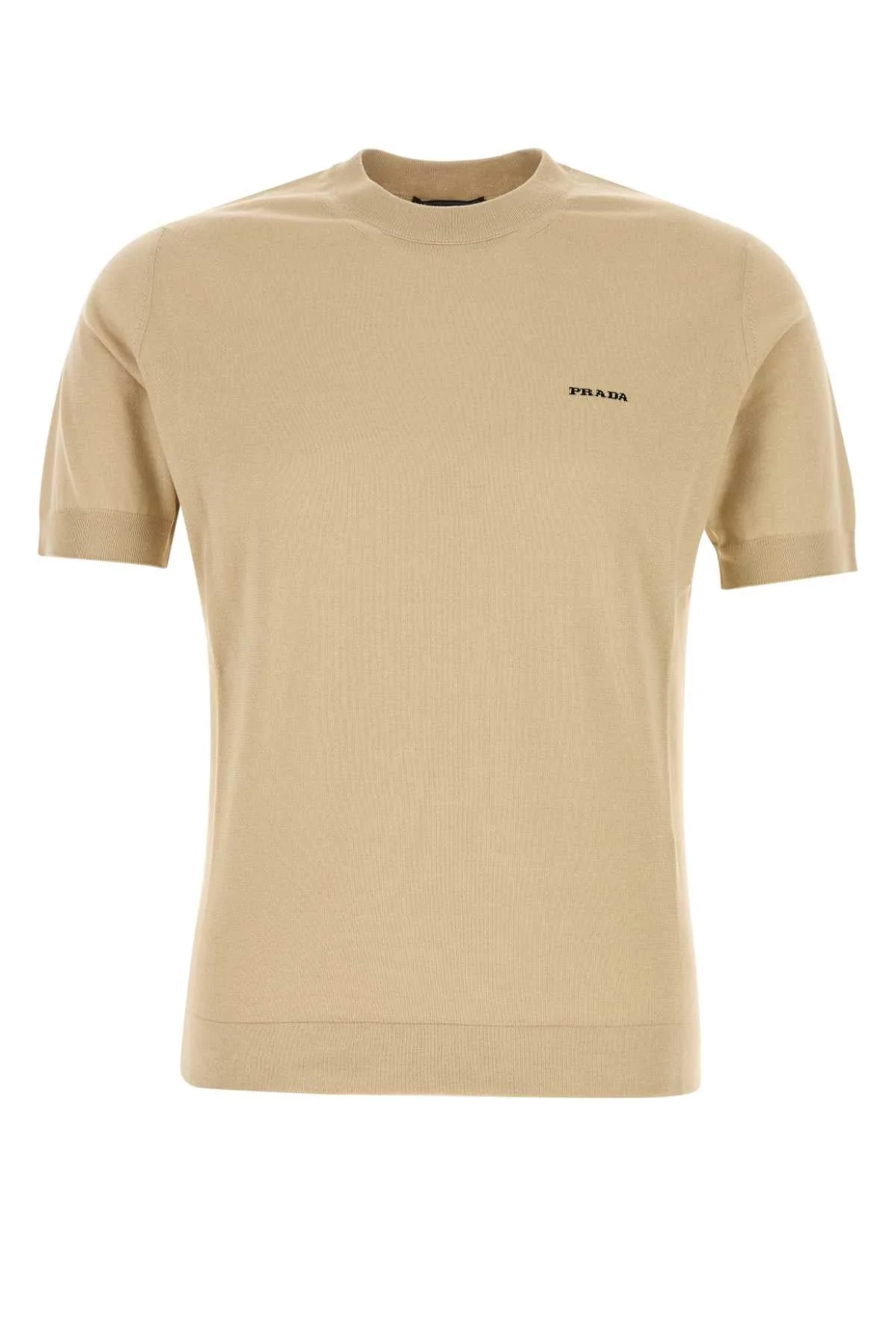Prada Men Beige Cotton Sweater - 1