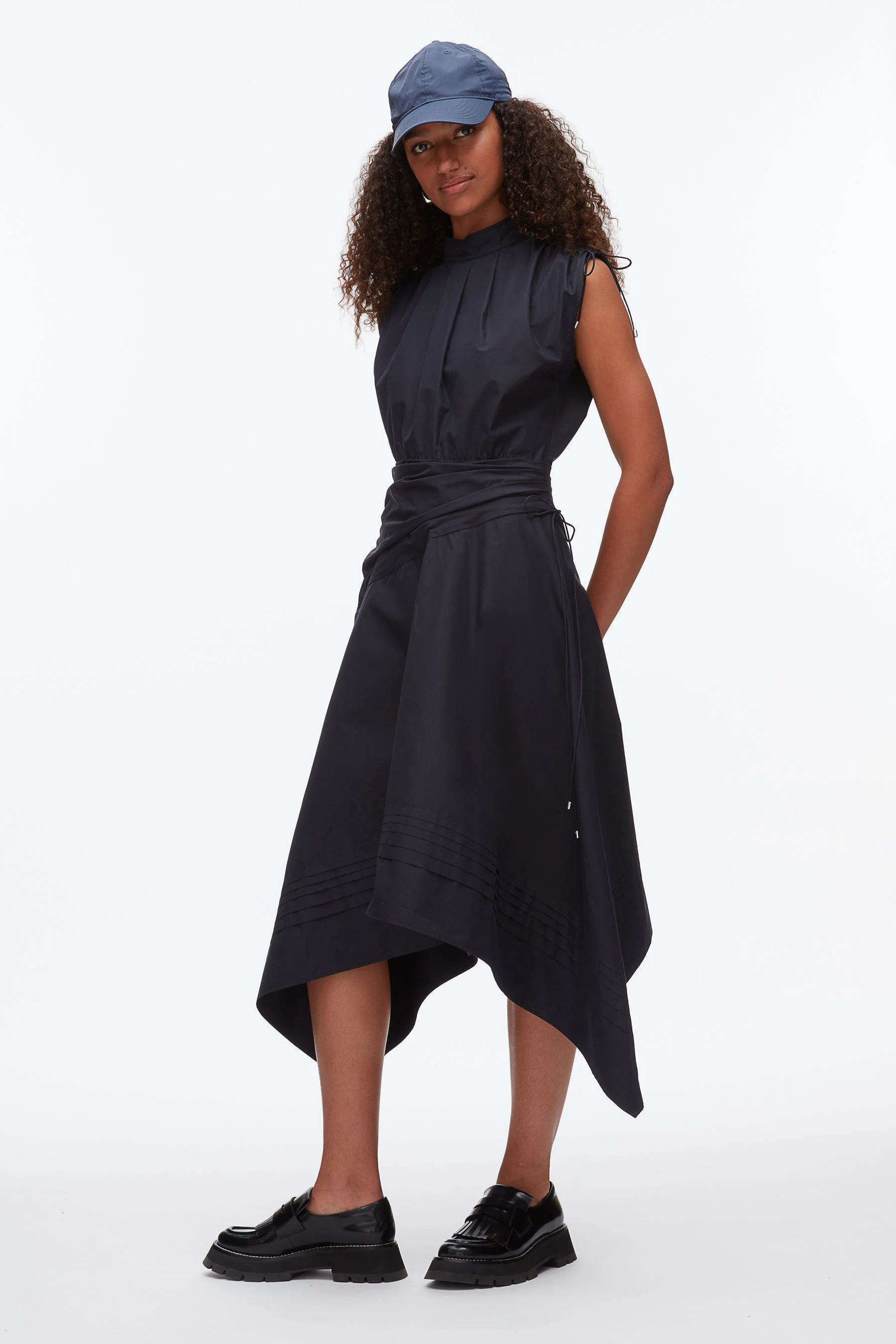 Ruched Handkerchief Dress - 1