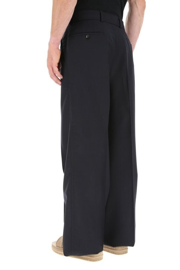 Midnight blue belted trousers - 7