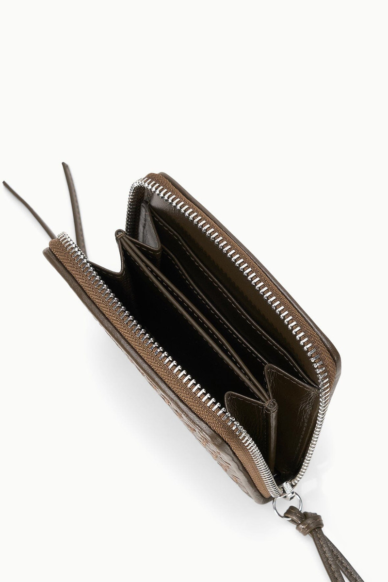 STAUD MAE HAND-WOVEN WALLET TRUFFLE 4