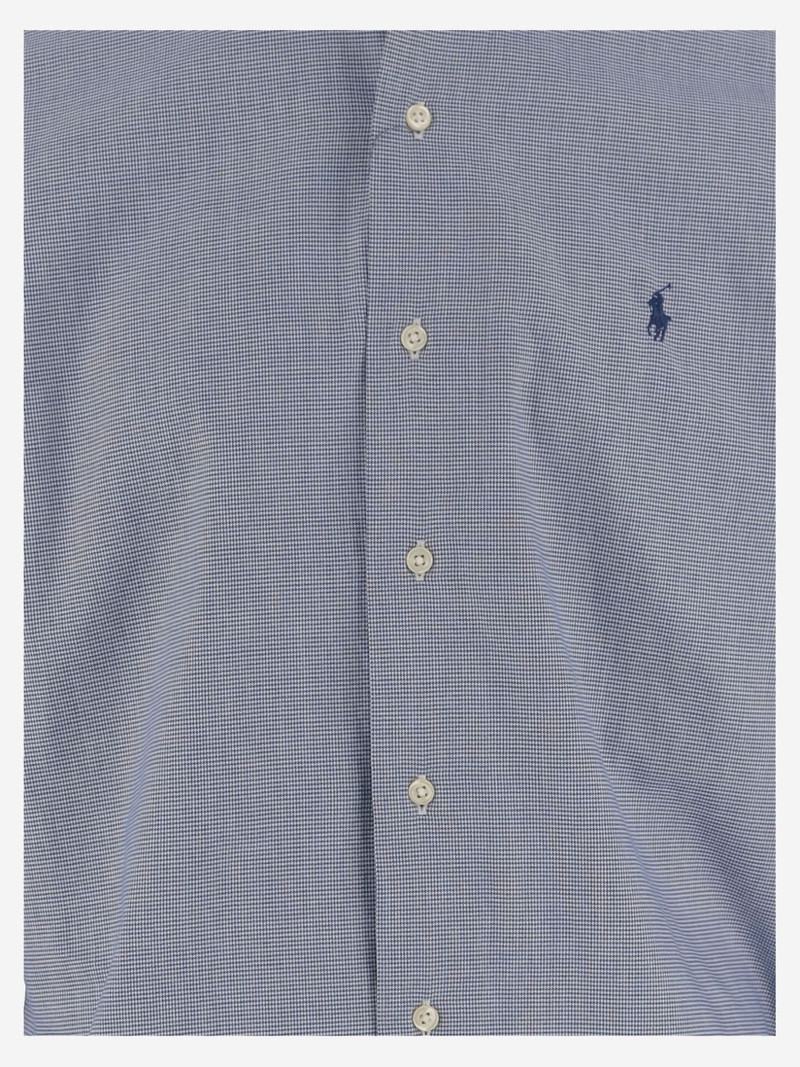 checked-pattern cotton shirt 3