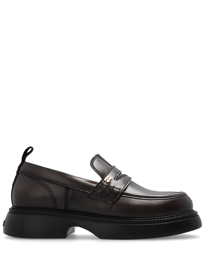 logo-plaque loafers 1