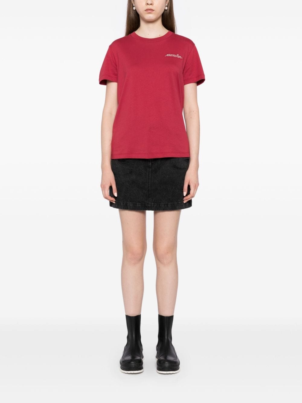 beaded logo T-shirt - 2