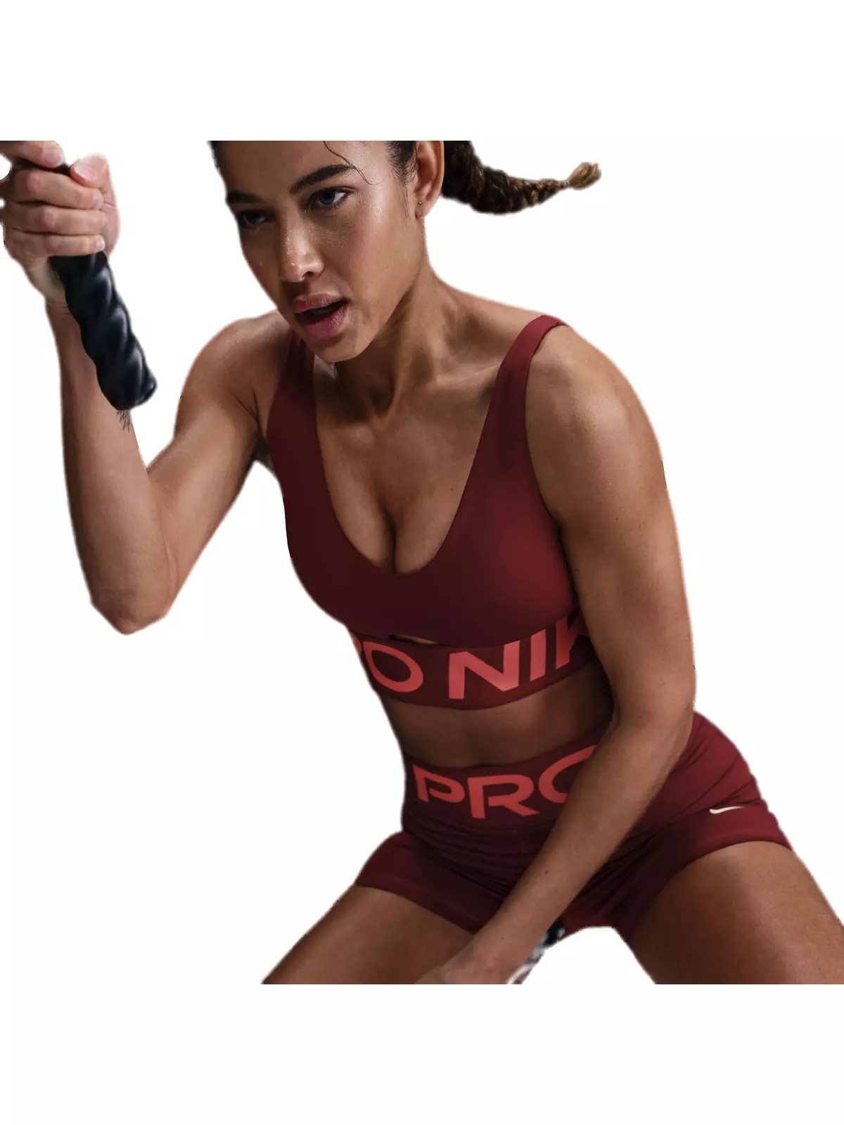 Women's Pro Indy Plunge Sports Bra - Red - 3