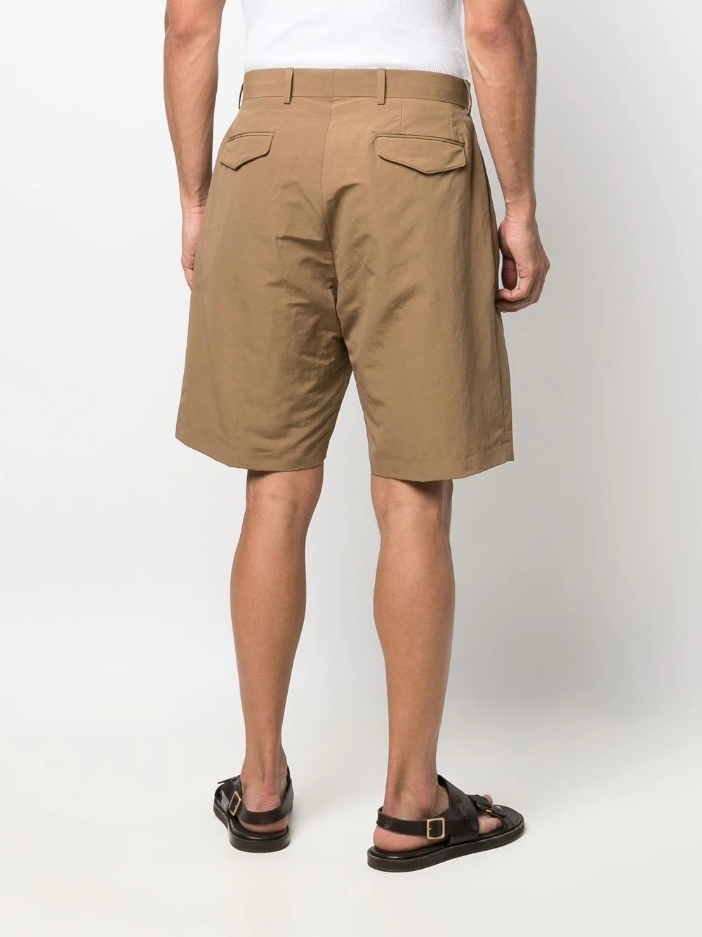 pleated chino shorts - 4