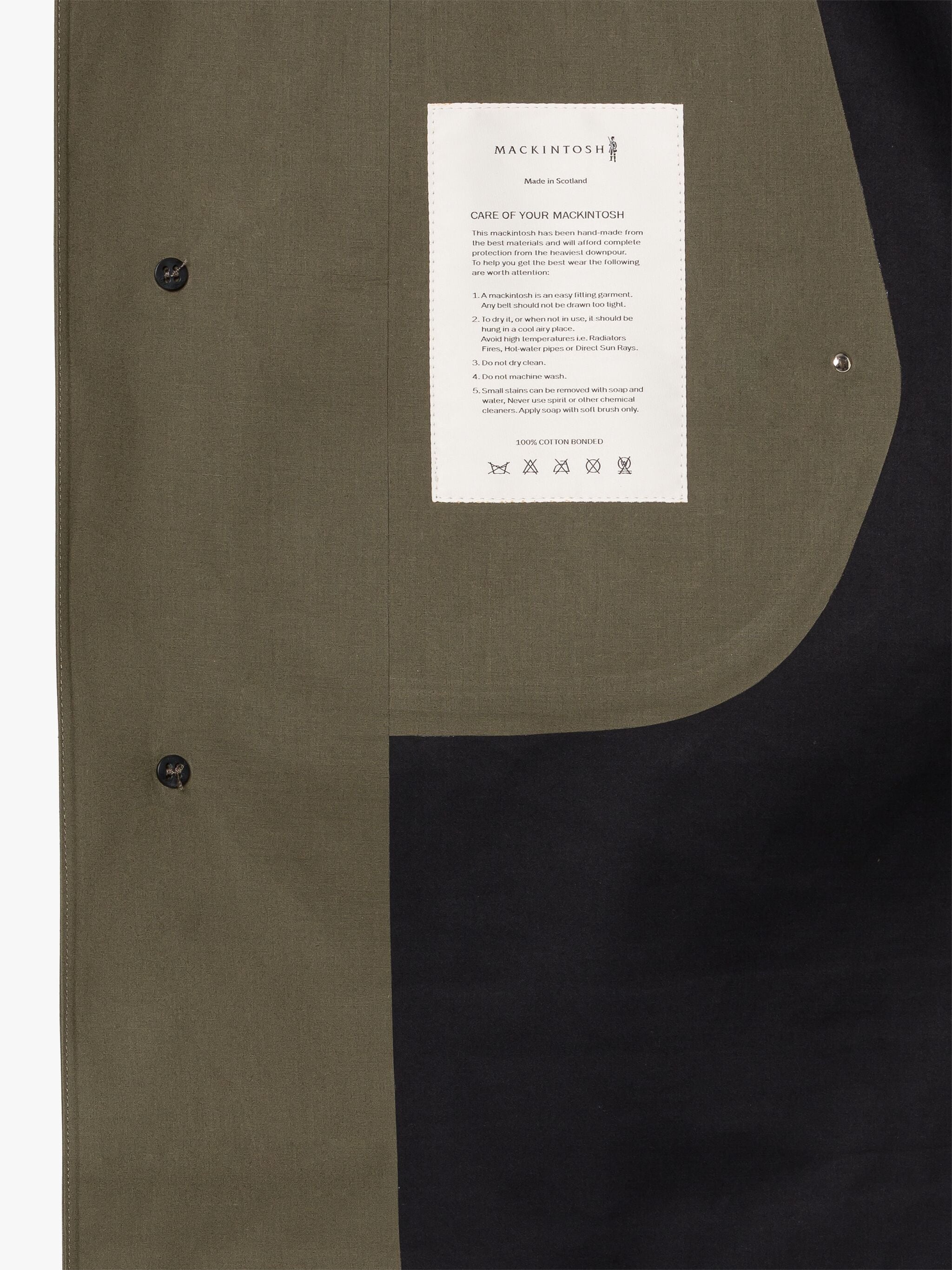 GILSTON GRAPE LEAF X BLACK BONDED COTTON COAT - 6
