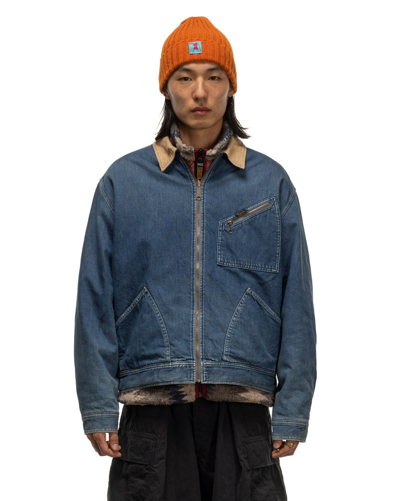 11.5OZ DENIM BONE LINING REVERSIBLE ZIP-UP WORK JKT PRO 4