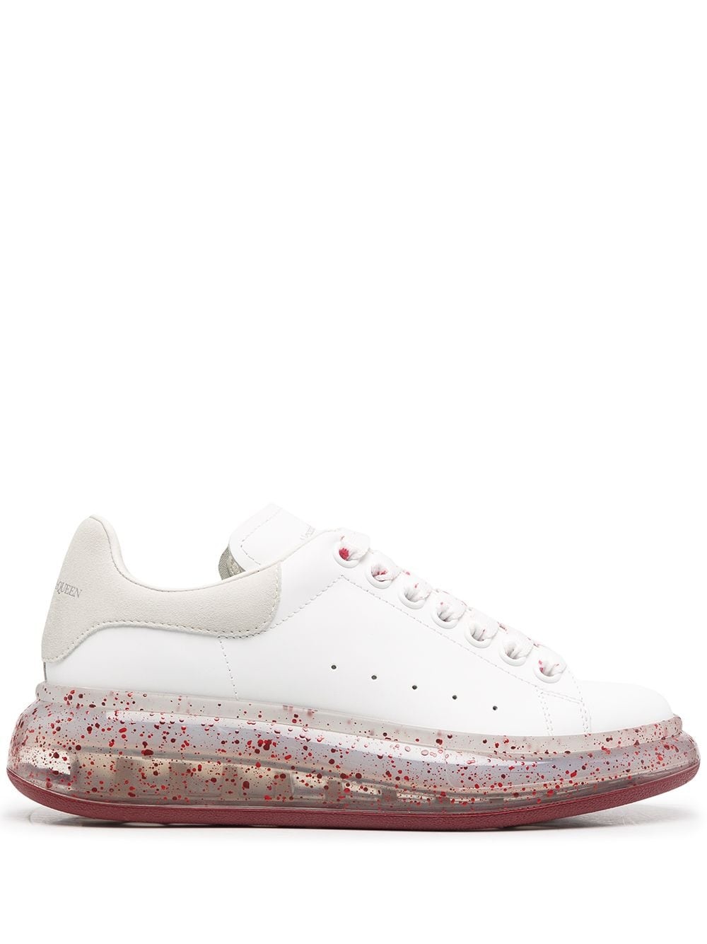 oversized paint-splatter sole sneakers - 1