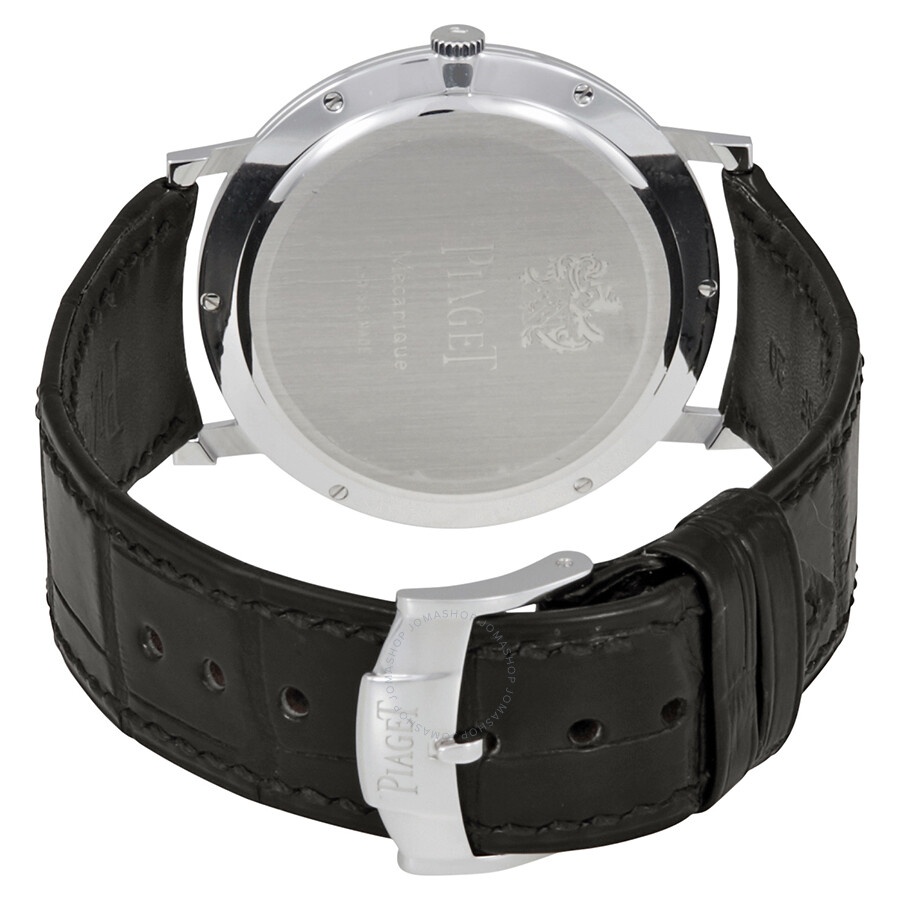 Piaget Altiplano Mechanical Black Dial 18Kt White Gold Men's Watch GOA29113 - 3