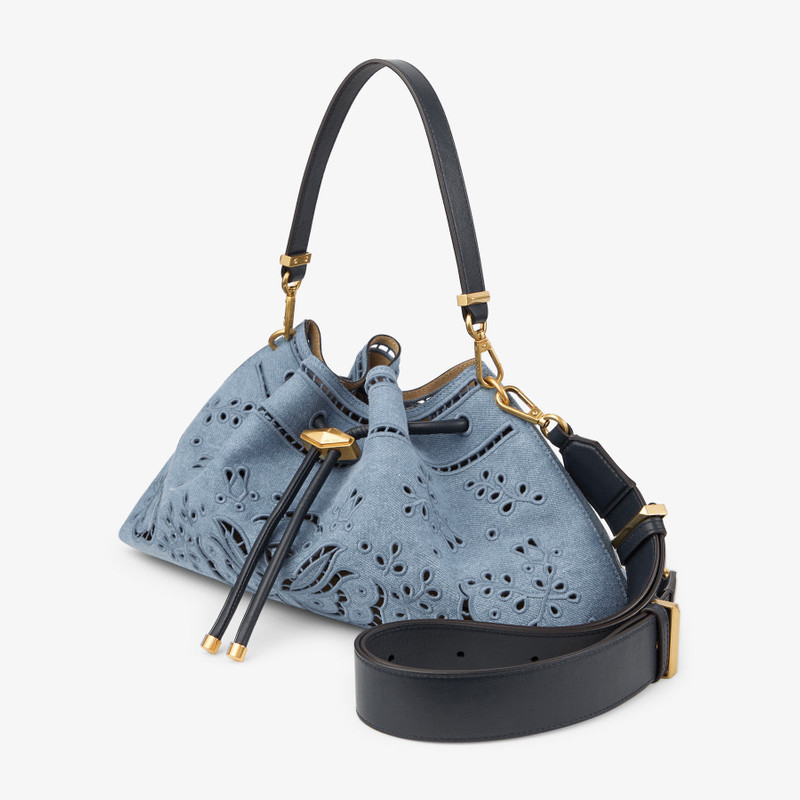 Cinch M
Denim Shoulder Bag With Sangallo Embroidery 3