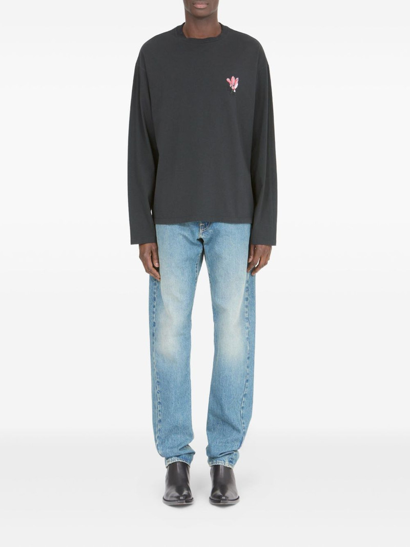 Maison Margiela floral-print long-sleeve T-shirt outlook