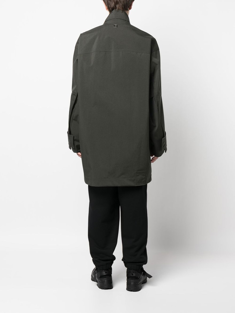 logo-plaque zip-up 코트 4